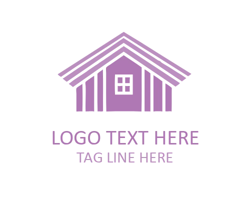 Minimal Roof Box Outline Logo for Modern Construction Brands