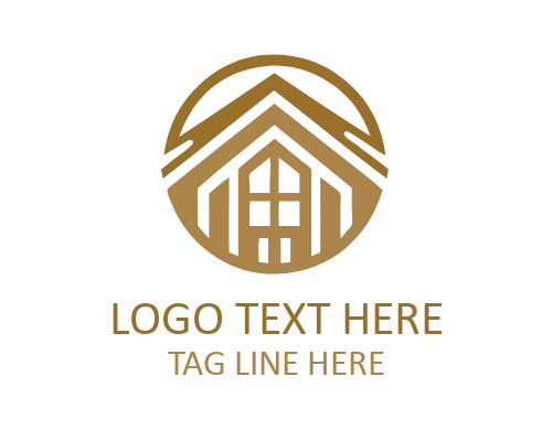 Minimal Roof Corner Triangle Logo for Roofing and Construction Brands