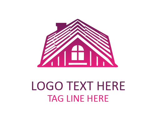 Minimal Roof Geometric Layers Logo for Architecture and Construction Brands