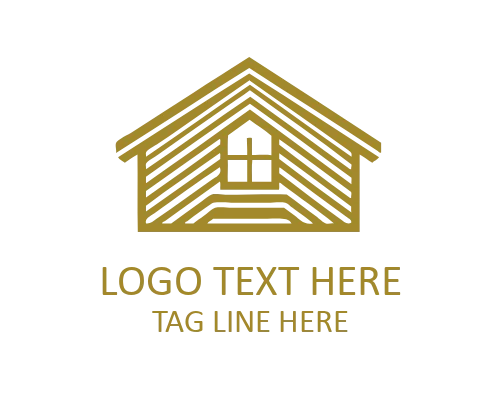 Minimal Roof Geometric Triangle Logo for Construction and Architecture Brands
