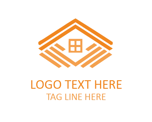 Minimal Roof Horizon Logo for Construction and Architecture Brands
