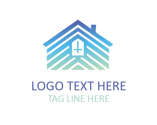 Minimal Roof Layer Abstract Logo for Roofing and Architecture Brands