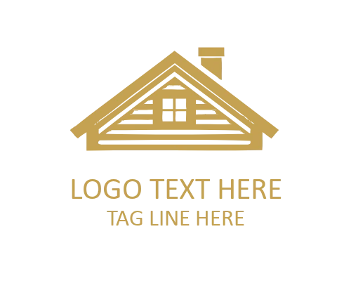 Minimal Roof Modern Angled Lines Logo for Construction and Architecture Brands
