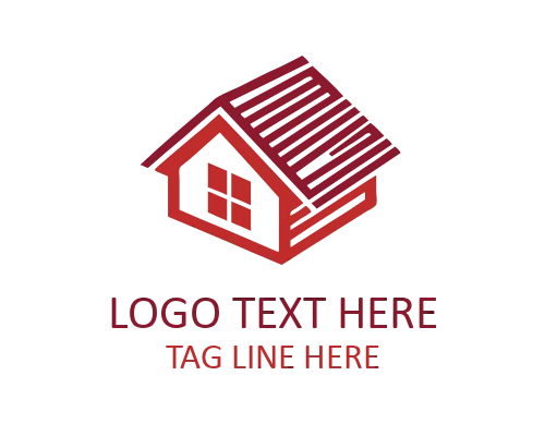 Minimal Roof Modern Line Logo for Construction and Architecture Brands
