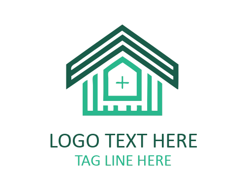 Minimal Roof Parallel Lines Logo for Modern Construction Brands