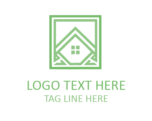 Minimal Roof Silhouette Logo for Construction and Architecture Brands