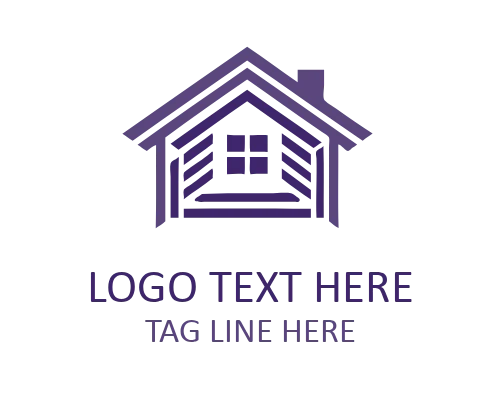 Minimal Roof Symbol Logo for Construction and Real Estate Brands