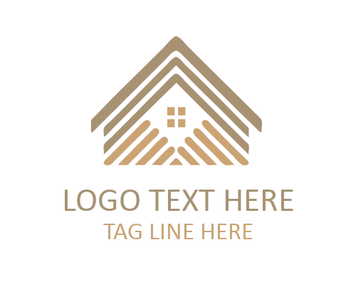  Minimal Roofline Logo for Roofing and Construction Brands