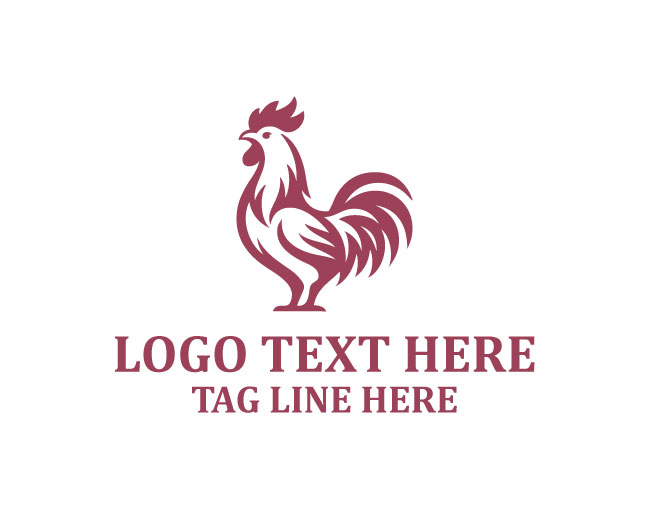 Minimal Rooster Logo