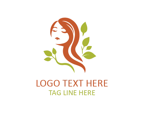 Minimal Rose Lady Line Logo