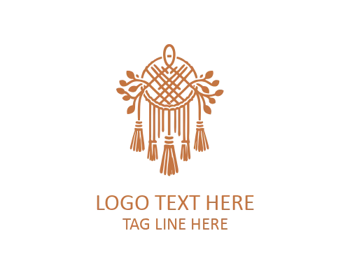 Minimal Rosette Macramé Logo