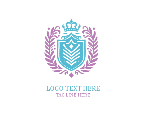 Minimal Royal Shield Logo