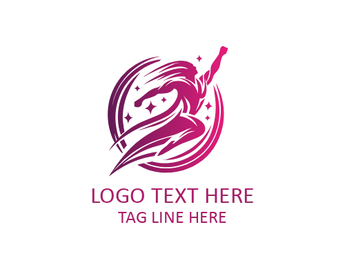 Minimal Runner with Motion Lines Logo for Sports Brands