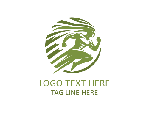  Minimal Running Figure Logo for Active Lifestyle Brands