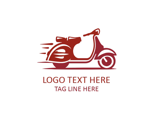 Minimal Scooter Icon Logo for Transport and Mobility Brands