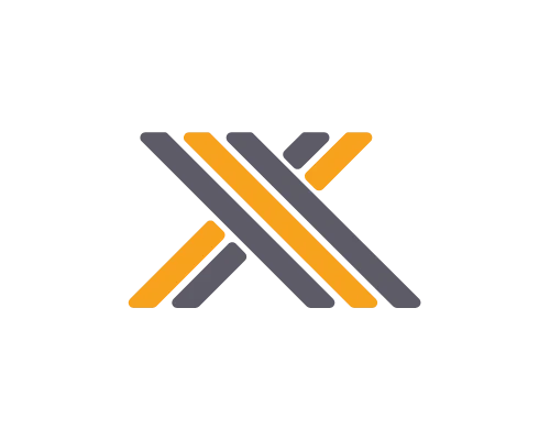 Minimal Shadow Letter X Logo