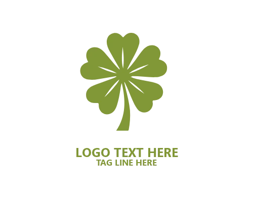 Minimal Shamrock Tree Logo