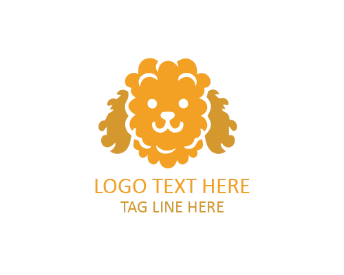Minimal Side Sitting Puppy Logo for Pet Brands