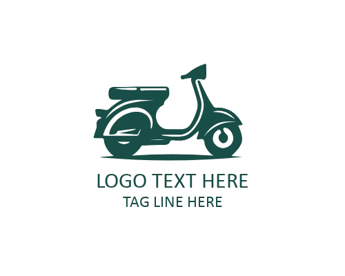  Minimal Side View Scooter Logo for Transport Brands