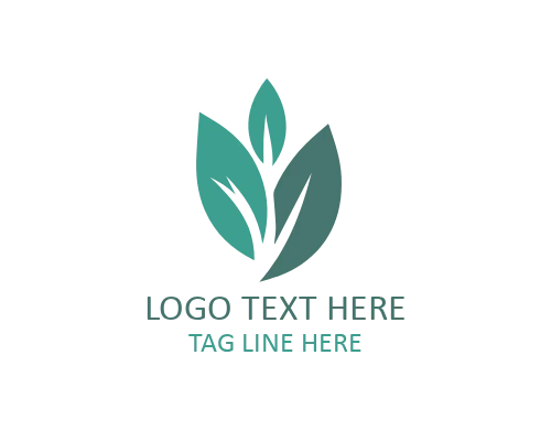Minimal Single Line Leaf Logo for Natural Brands