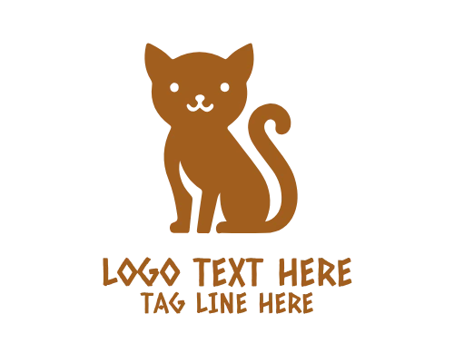 Minimal Sleeping Cat Logo