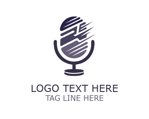 Minimal Sound Lines Podcast Logo for Audio and Media Branding