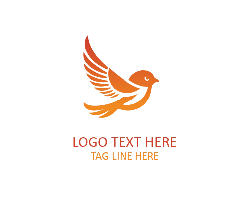 Minimal Sparrow Icon Logo