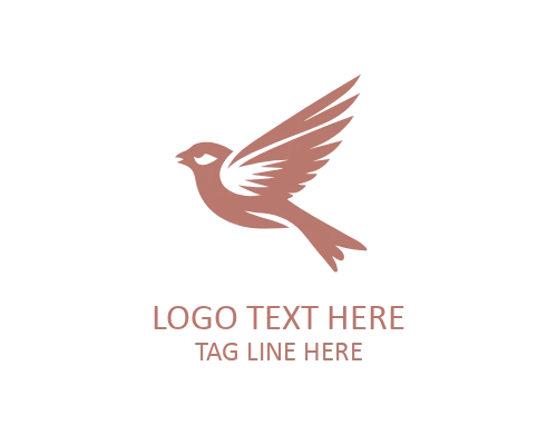 Minimal Sparrow Wing Icon