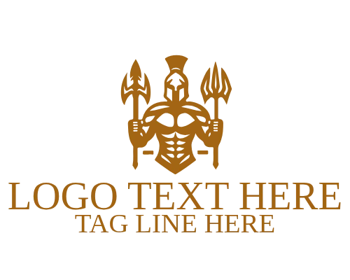 Minimal Spartan Helmet Logo