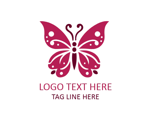  Minimal Square Butterfly Logo