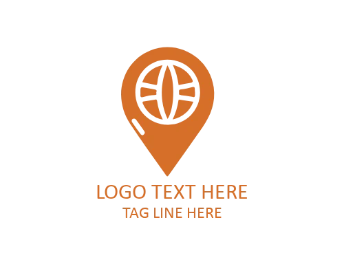 Minimal Square Location Pin Logo for Digital Maps