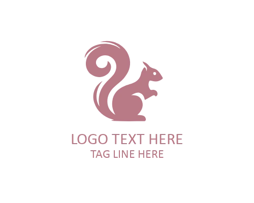 Minimal Squirrel Logo Icon