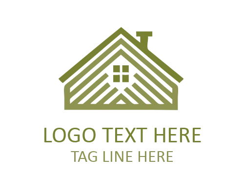 Minimal Stacked Roof Logo for Construction and Architecture Brands