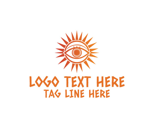 Minimal Sun Eye Logo