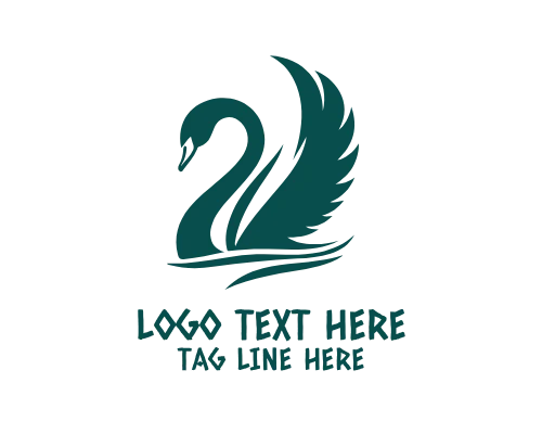 Minimal Swan Line Logo
