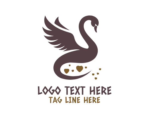 Minimal Swan Outline Logo