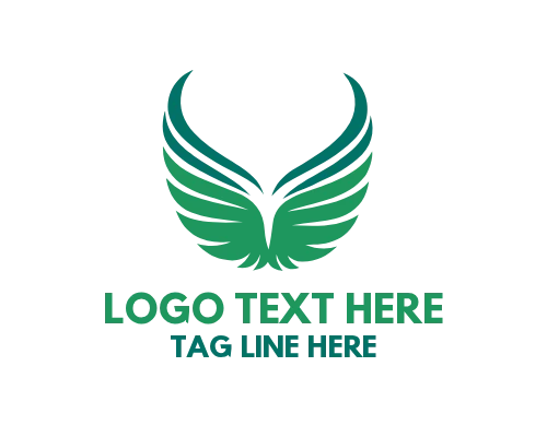 Minimal Symbol Wings Logo