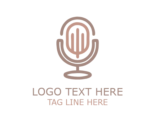 Minimal Talk Podcast Logo for Voice and Media Branding