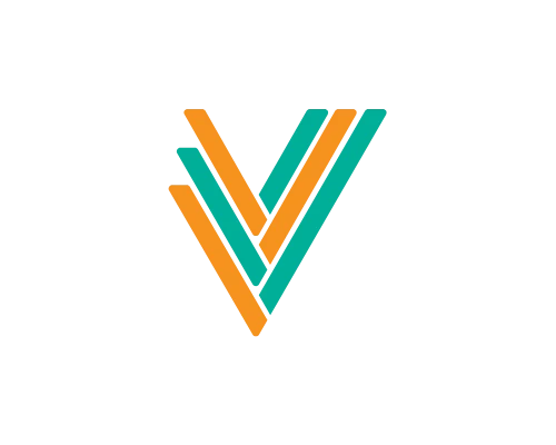 Minimal Tech Letter V Logo