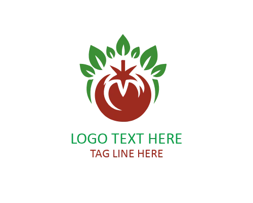 Minimal Tomato Logo for Digital and Food Brands