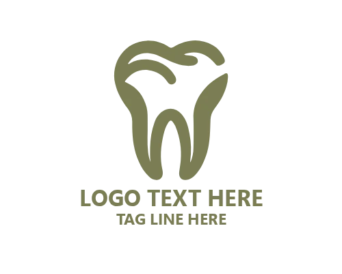 Minimal Tooth Teeth Logo
