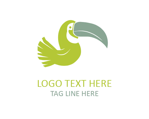 Minimal Toucan Logo for Clean Branding