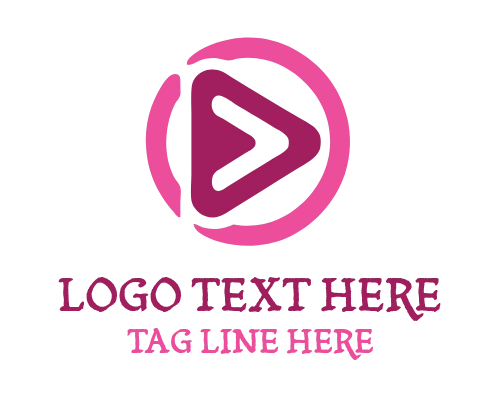 Minimal Triangle Play Logo
