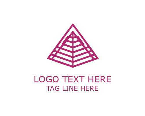  Minimal Triangle Pyramid Logo