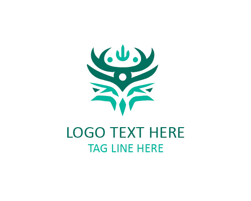 Minimal Tribal Symbol Logo