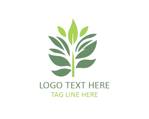 Minimal Trio Leaf Logo for Natural and Wellness Brands