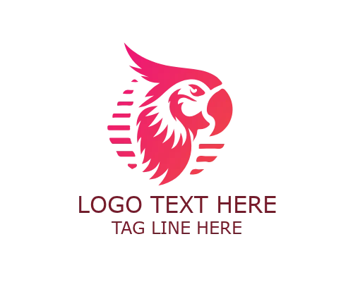 Minimal Tropical Parrot Logo for Clean Nature Branding and Exotic Bird Identity