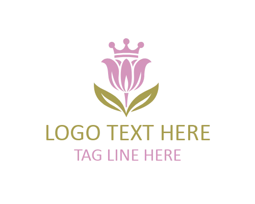 Minimal Tulip Icon Logo