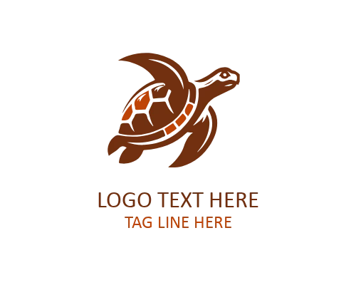 Minimal Turtle Outline Logo