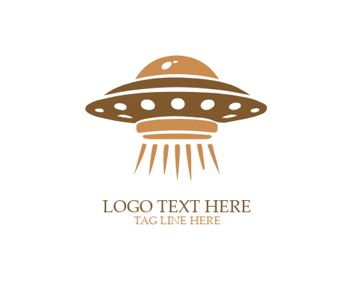  Minimal UFO Alien Logo